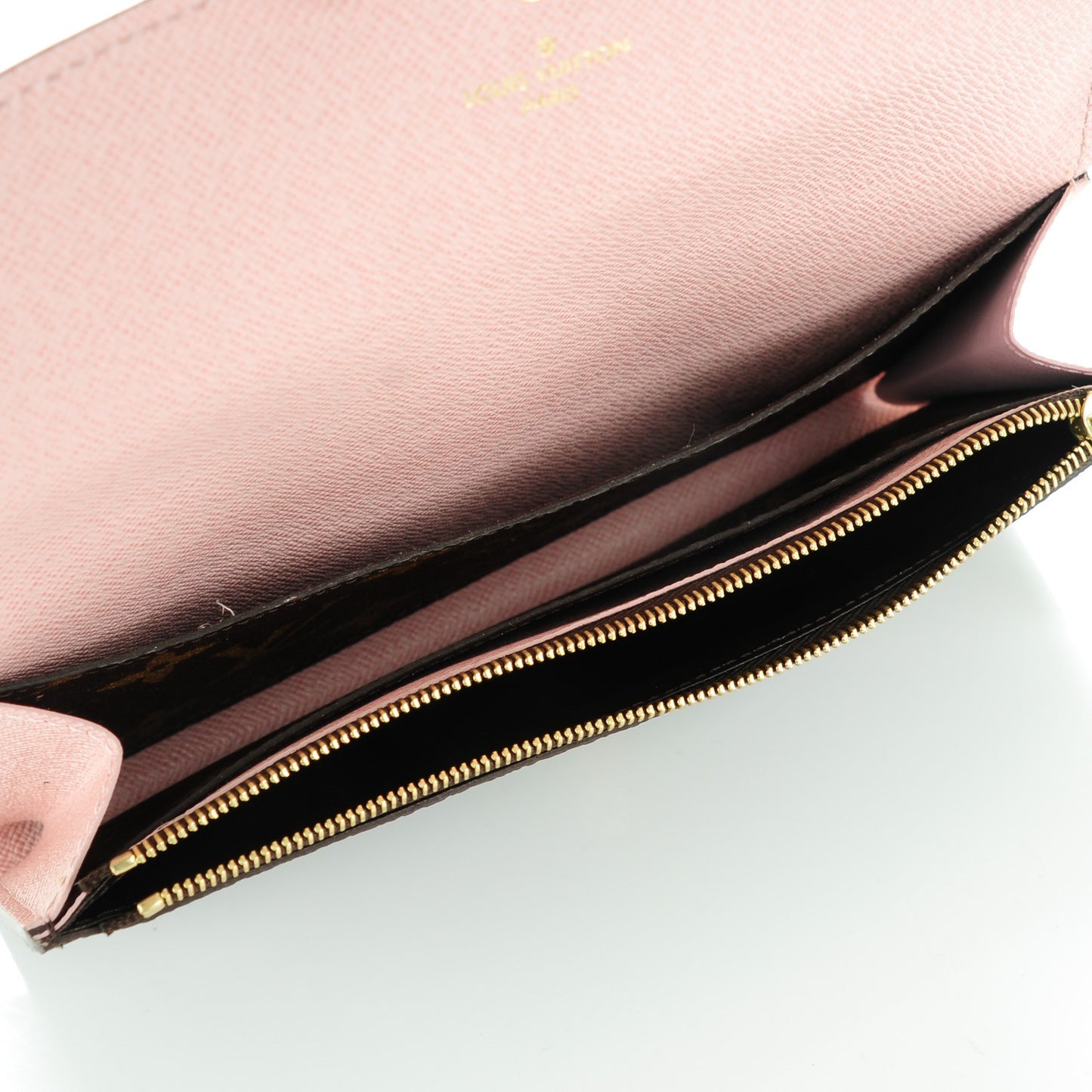 Monogram Emilie Wallet Rose Ballerine