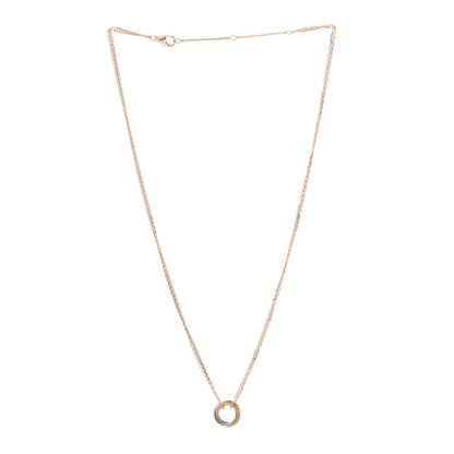 Cartier 18K Pink Yellow White Gold Trinity Double Chain Pendant Necklace 3 of 6