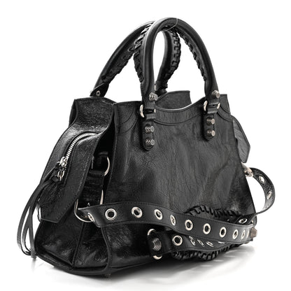 Balenciaga Agneau Arena Small Neo Cagole City Handbag Black 3 of 12