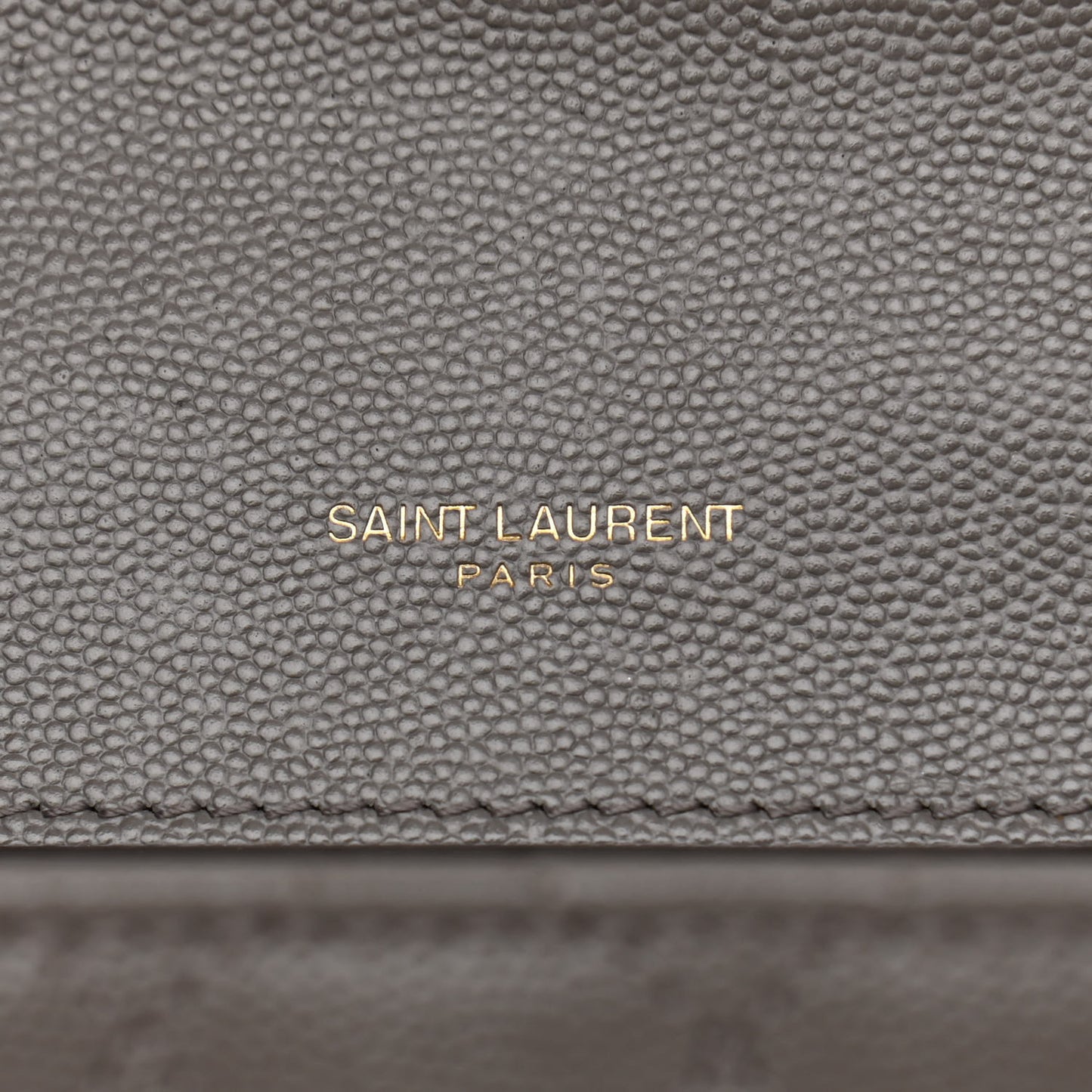 Grain De Poudre Textured Mixed Matelasse Medium Triquilt Monogram Satchel Fog