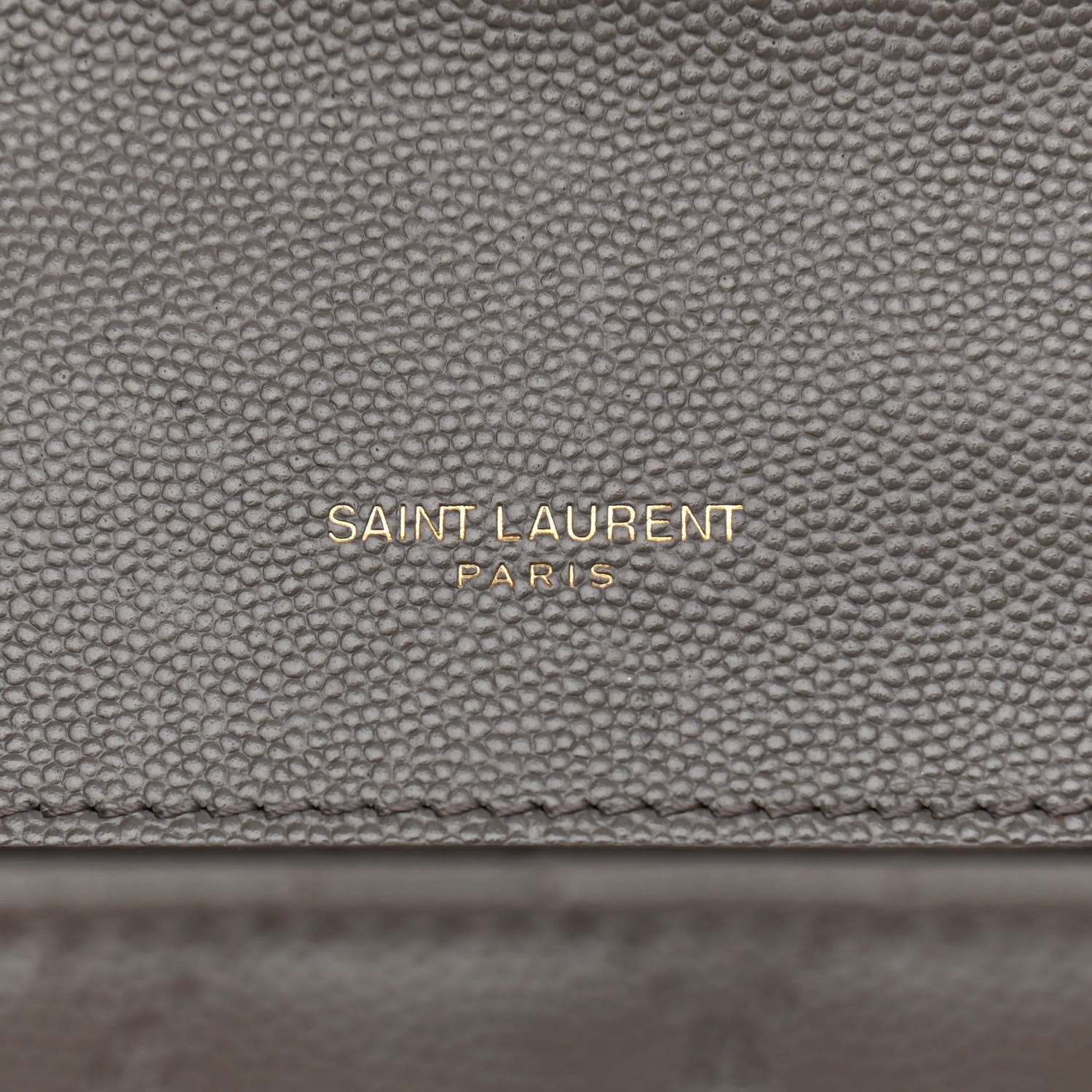 Saint Laurent Grain De Poudre Textured Mixed Matelasse Medium Triquilt Monogram Satchel Fog 7 of 11