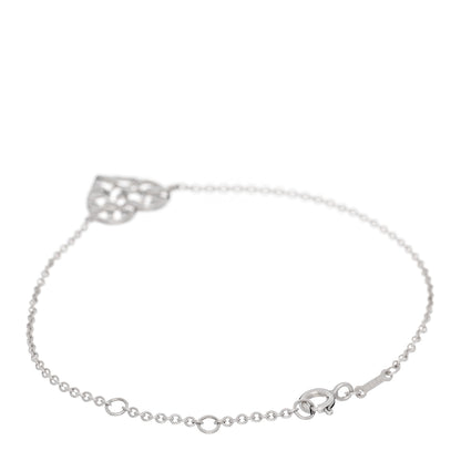Tiffany Sterling Silver Paloma Picasso Olive Leaf Heart Bracelet 2 of 5