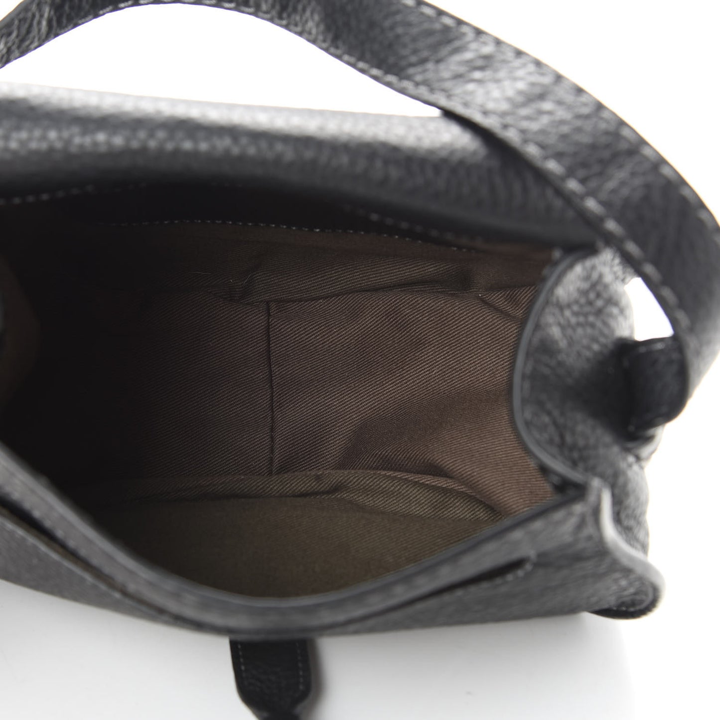 Calfskin Mini Marcie Round Crossbody Bag Black