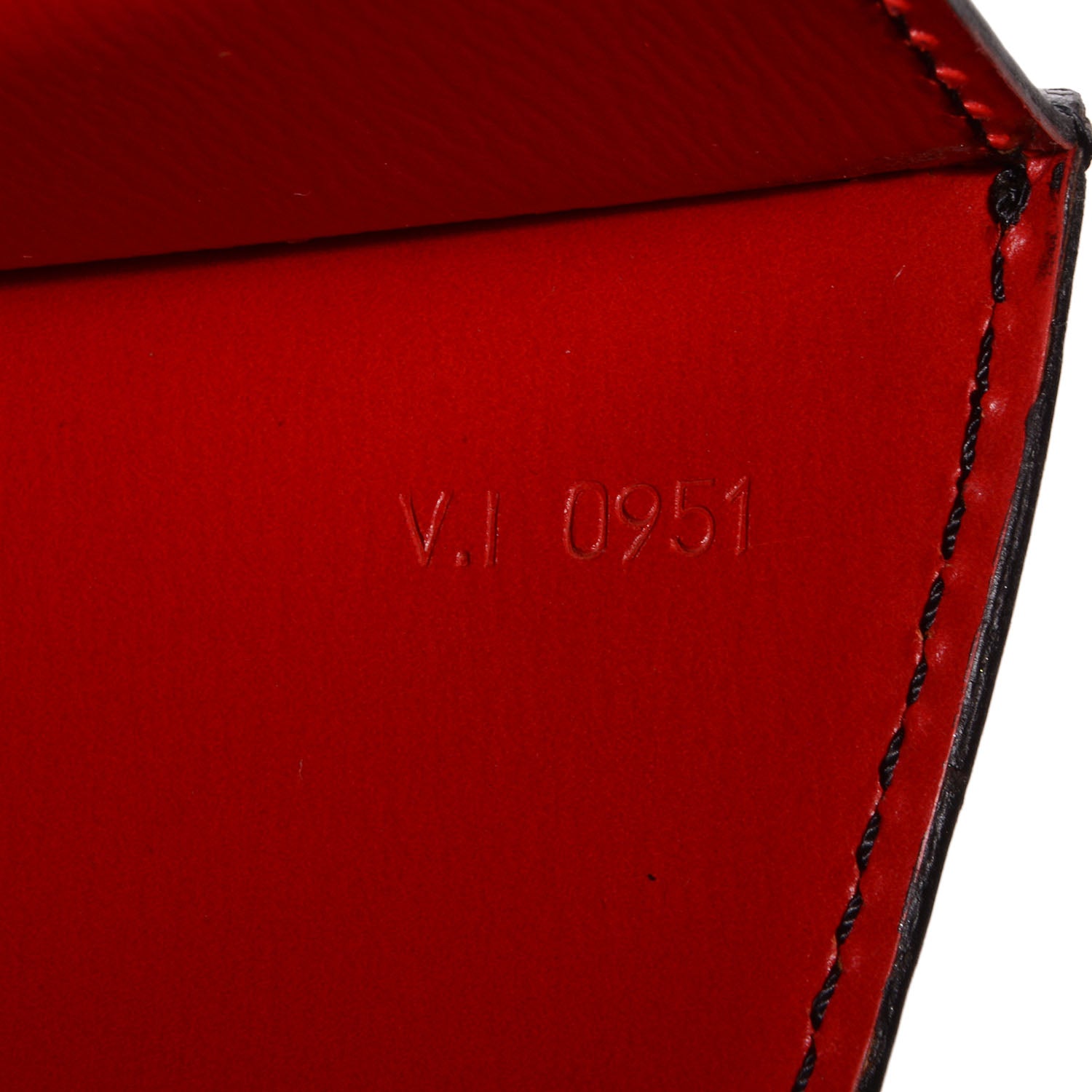 Louis Vuitton Epi Sac Friedland Black Red 7 of 8