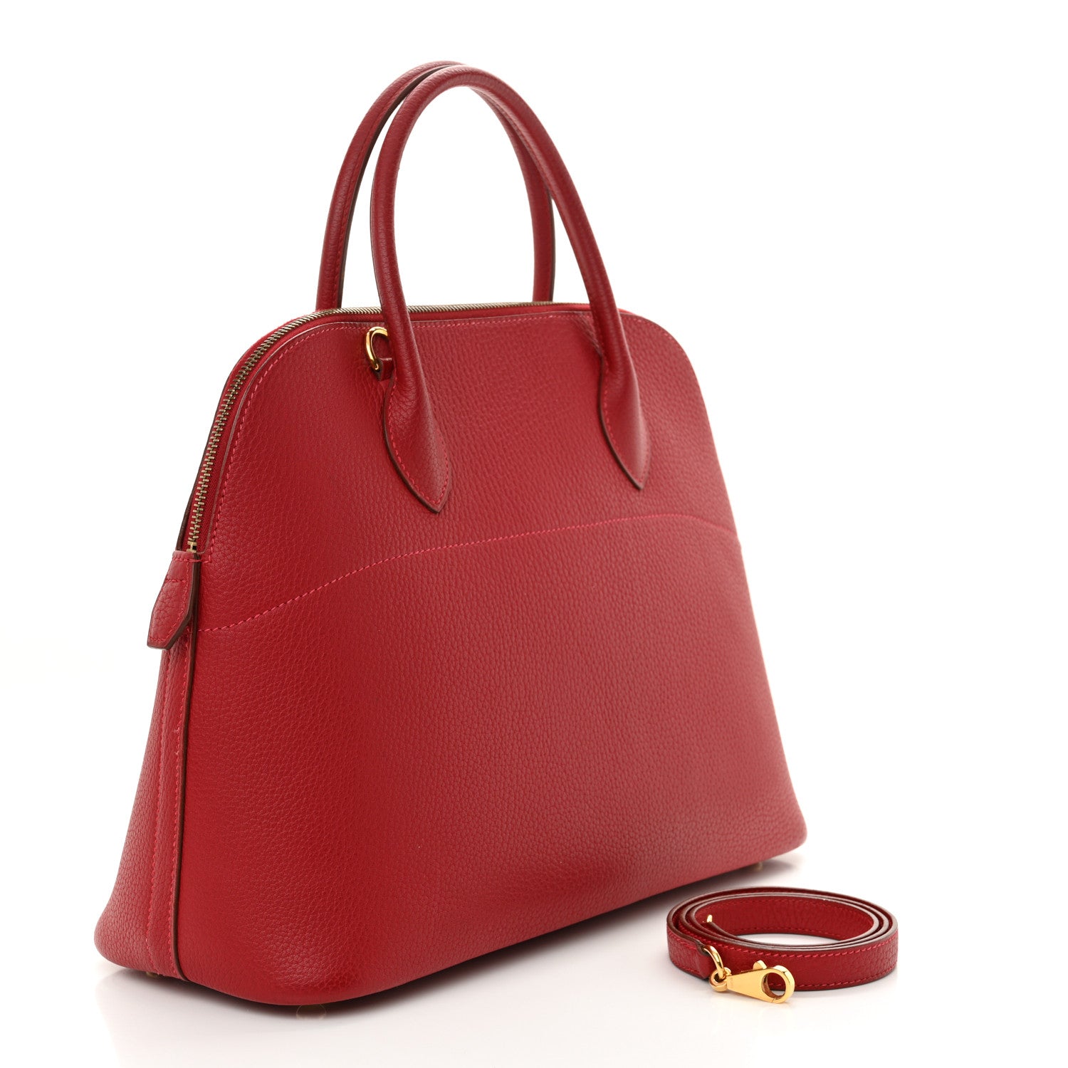 Hermes Togo Bolide 35 Rouge Vif 3 of 13