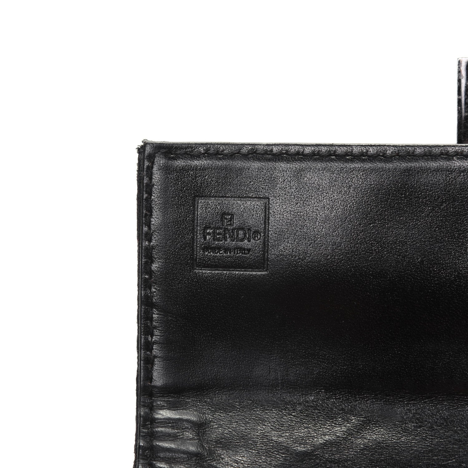 Fendi Zucchino Forever Continental Wallet Black 10 of 18