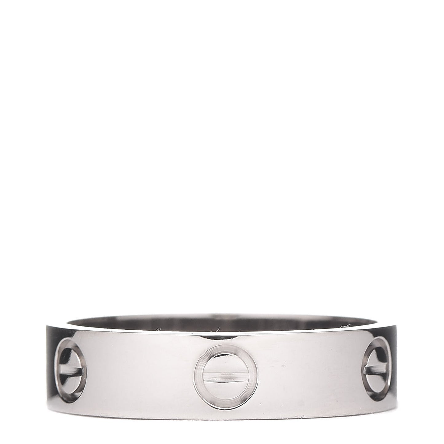 18K White Gold 3.5mm LOVE Wedding Band Ring 63 10.25