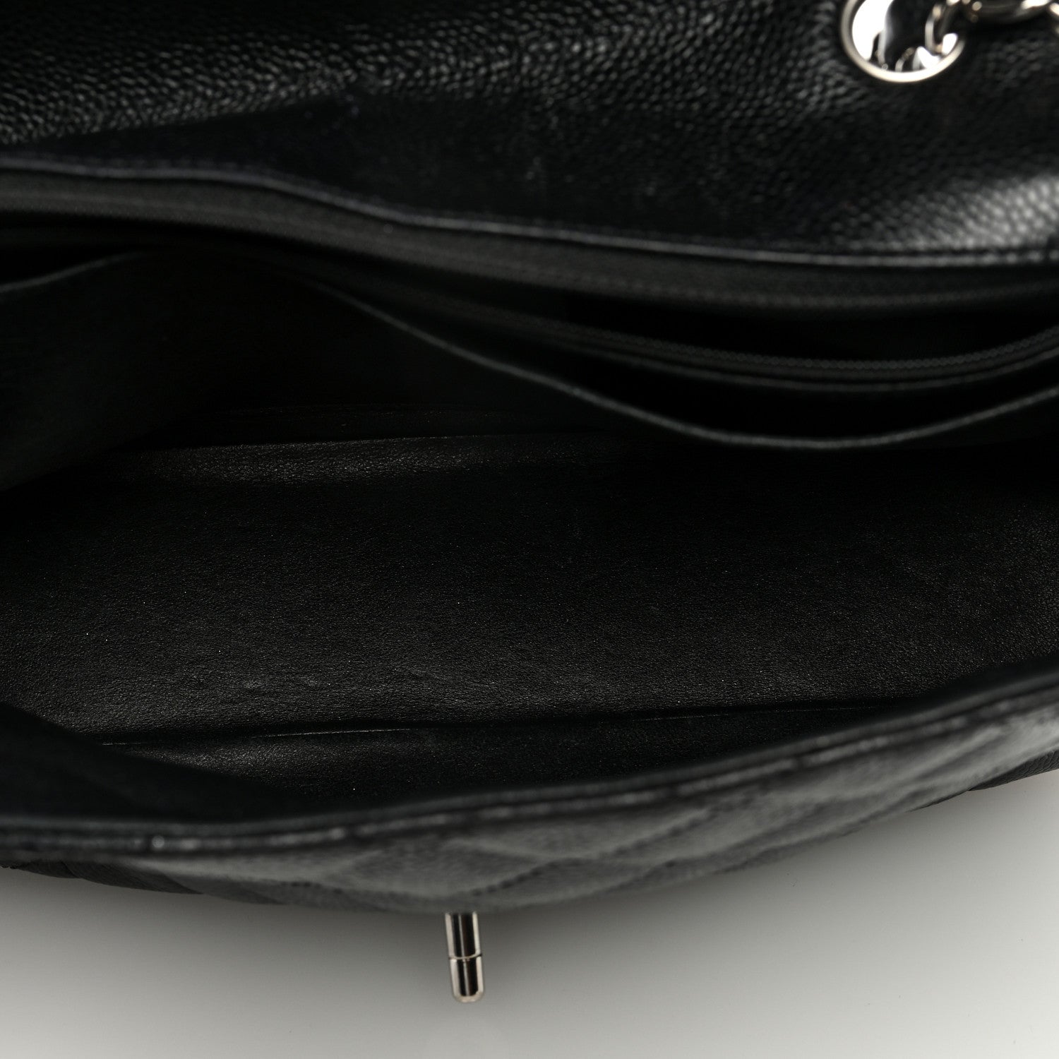 Chanel Caviar Quilted Jumbo Single Flap Black 5 of 8