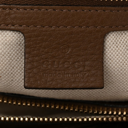 Gucci Pebbled Calfskin Medium Bamboo Shopper Tote Acero 7 of 12