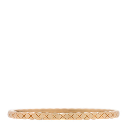 Chanel 18K Yellow Gold Mini Coco Crush Bangle Bracelet S 1 of 4