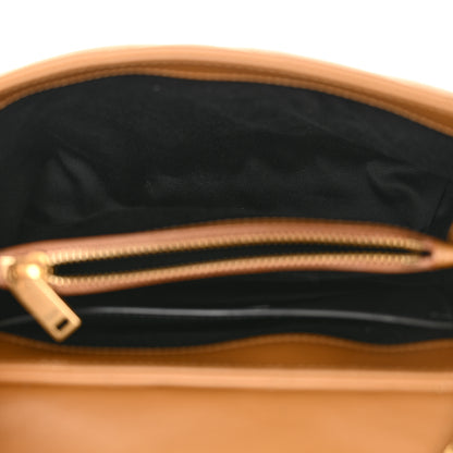Saint Laurent Calfskin Y Quilted Monogram Small Loulou Chain Satchel Dark Natural 5 of 11
