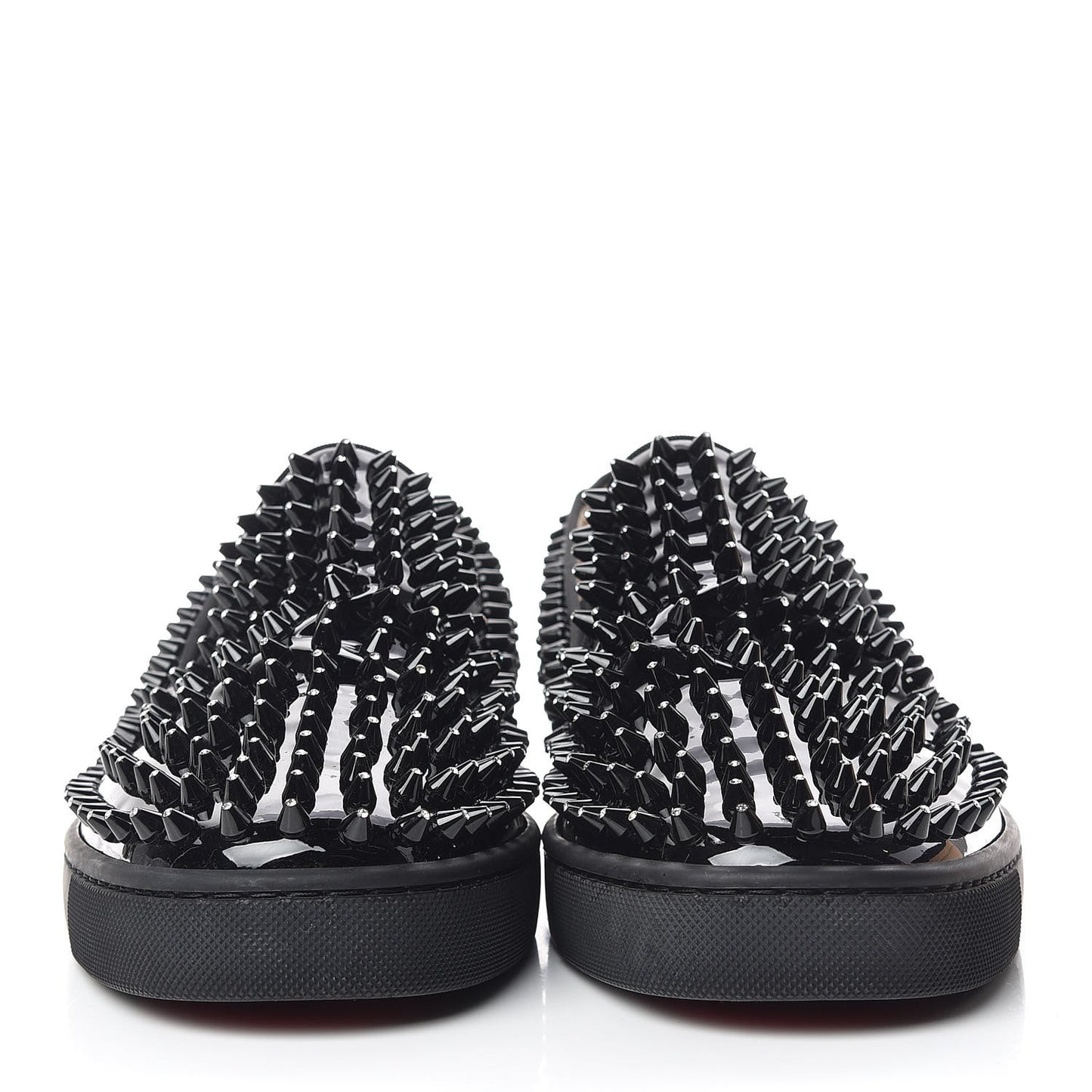Patent Spikes Mens Galactokai Flat 42 Black Lucido
