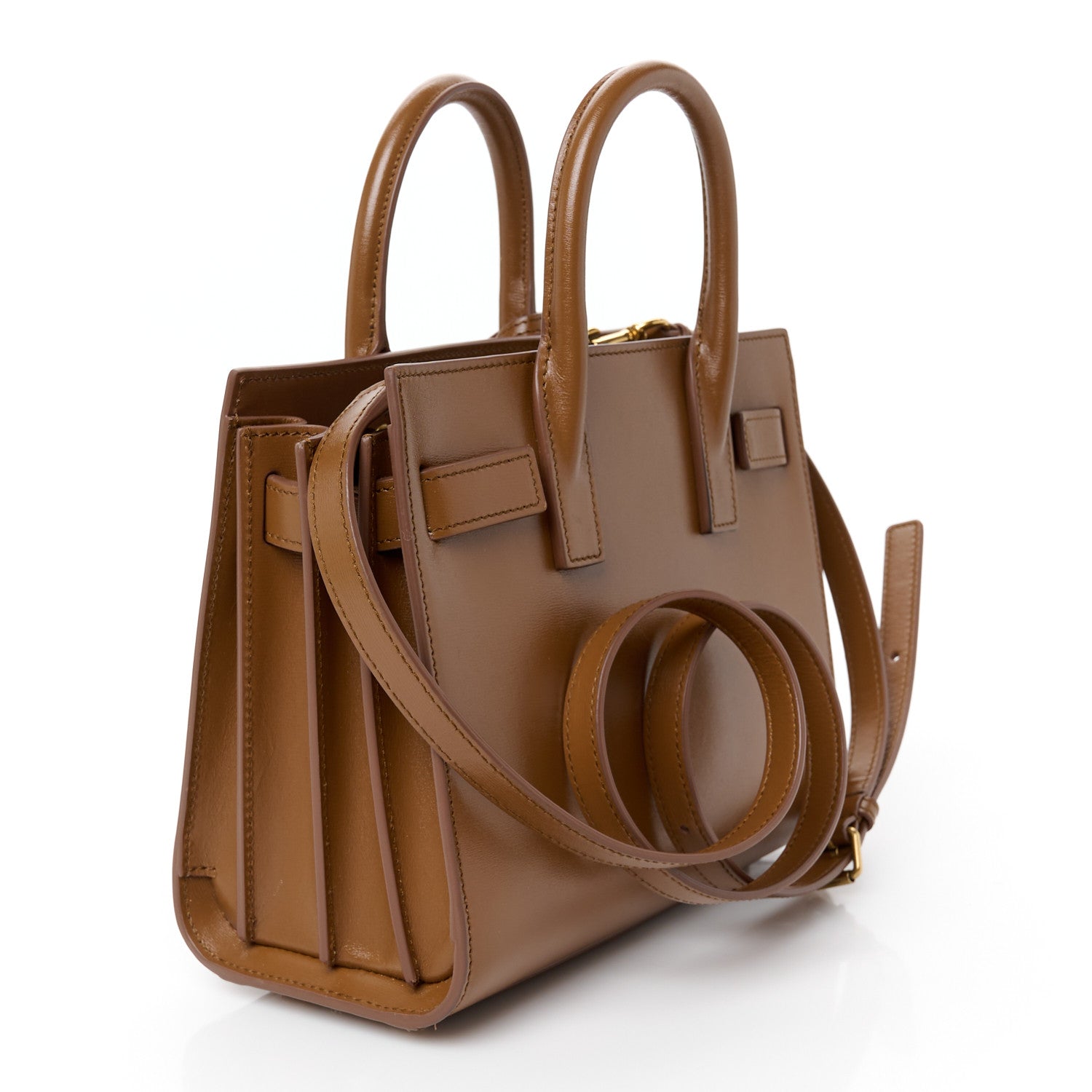 Saint Laurent Calfskin Nano Supple Sac De Jour Fox 1750393