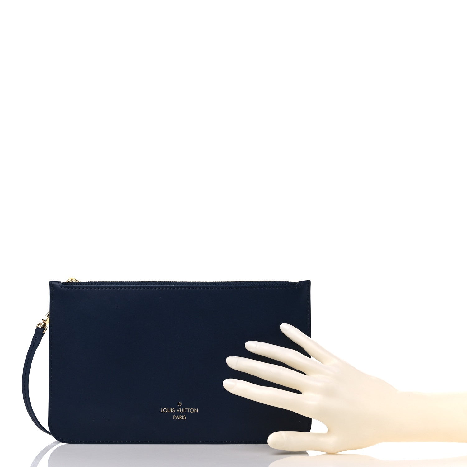 Louis Vuitton Monoglam Neverfull MM Pochette Blue 2 of 7