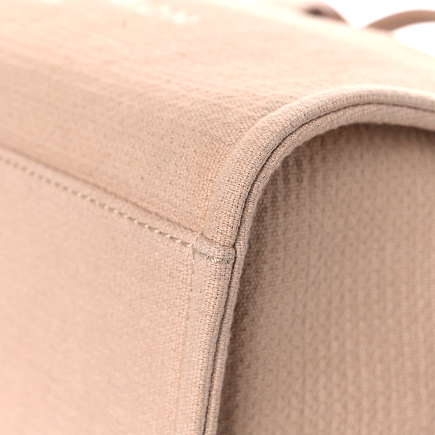 Mixed Fibers Small Deauville Tote Beige