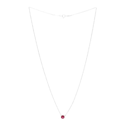 Tiffany Platinum Ruby Elsa Peretti Color By The Yard Pendant Necklace 3 of 5