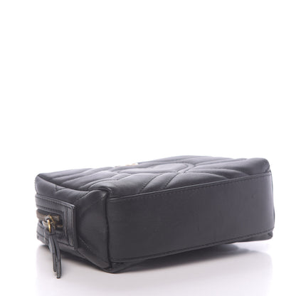 Gucci Calfskin Matelasse GG Marmont Cosmetic Case Black 4 of 9