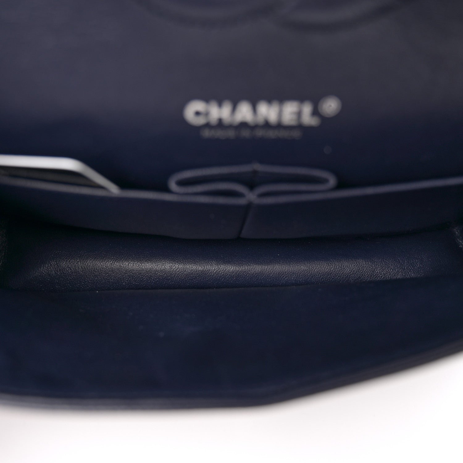 Chanel Caviar Quilted Medium Double Flap Navy 4 of 11