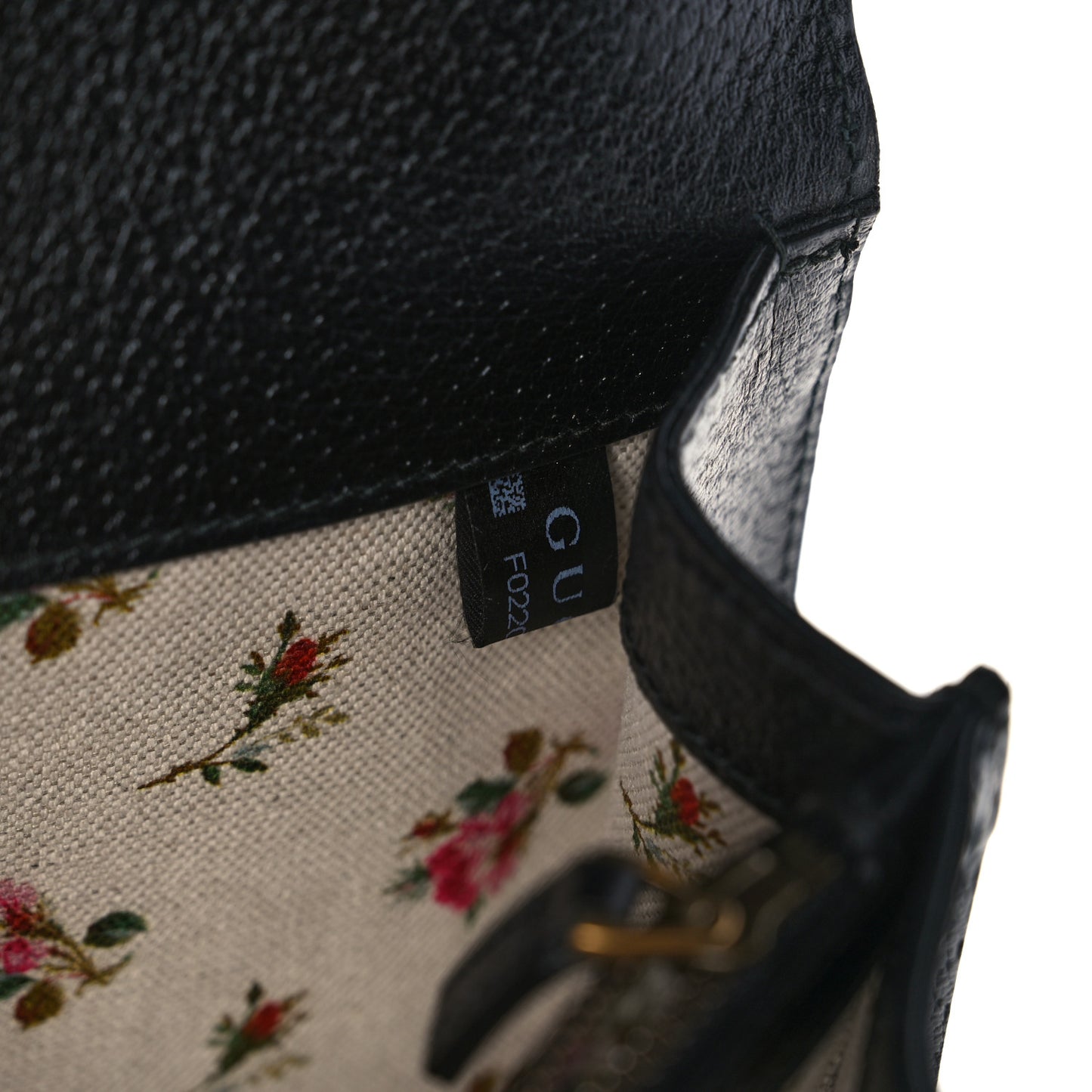 Calfskin Web Floral Embroidered Medium Dionysus Shoulder Bag Black