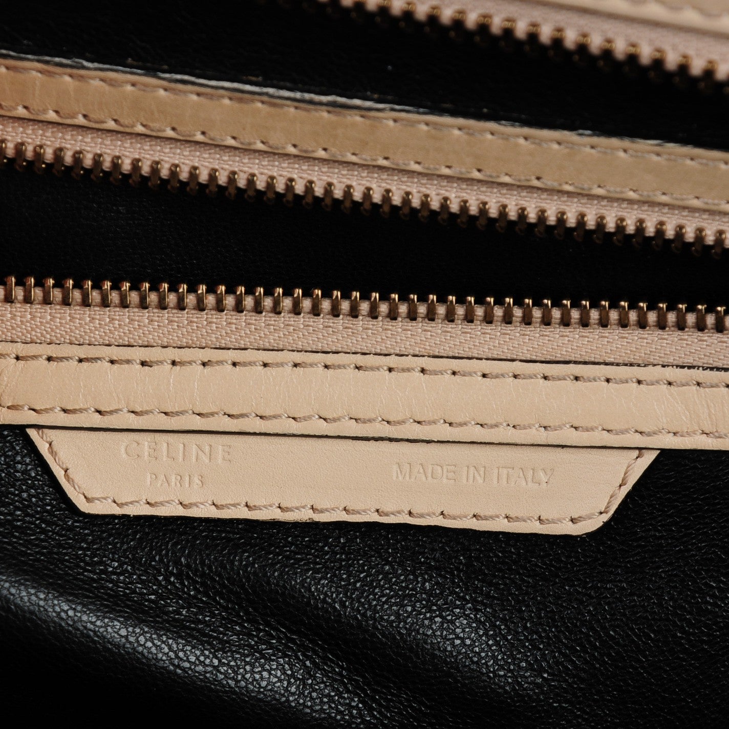 Satin Calfskin Mini Luggage Powder Black