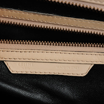 Celine Satin Calfskin Mini Luggage Powder Black 9 of 14
