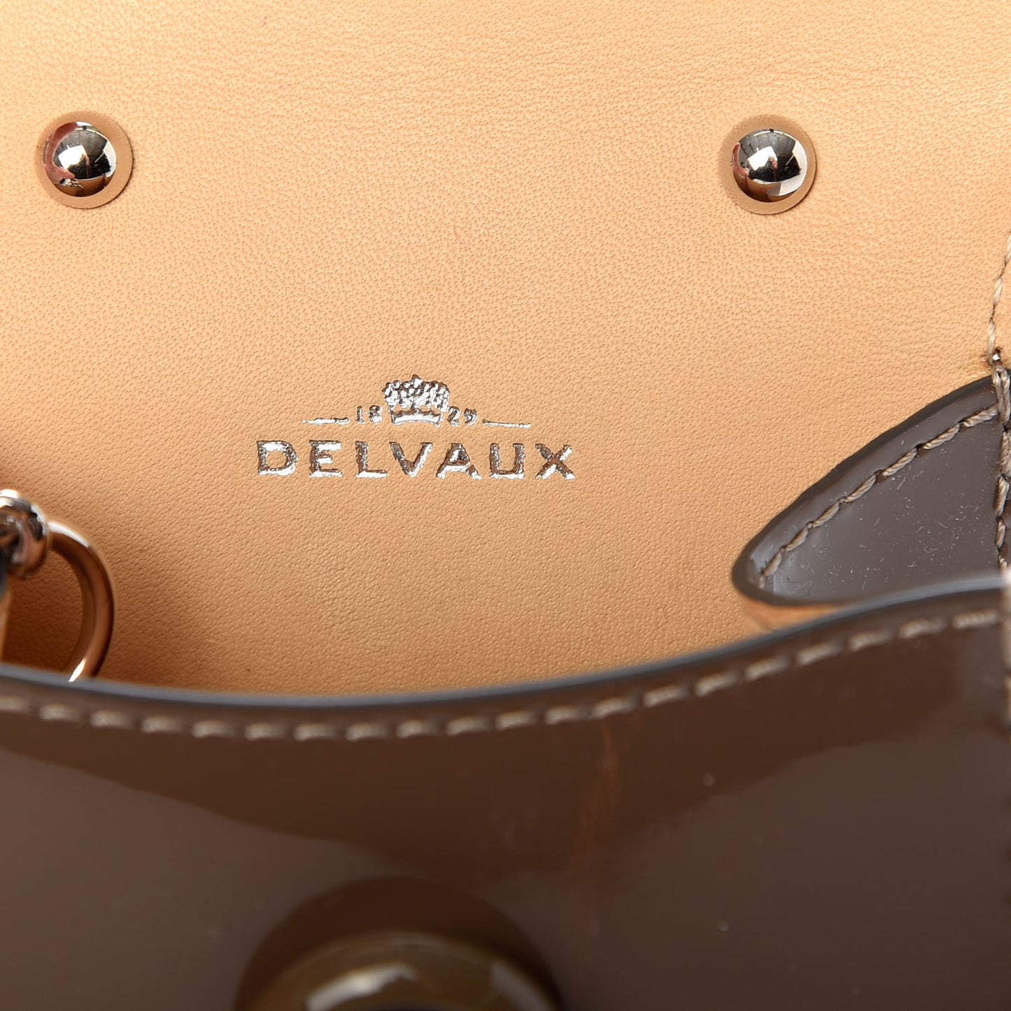 Patent Calfskin Mini Brillant Bag Charm