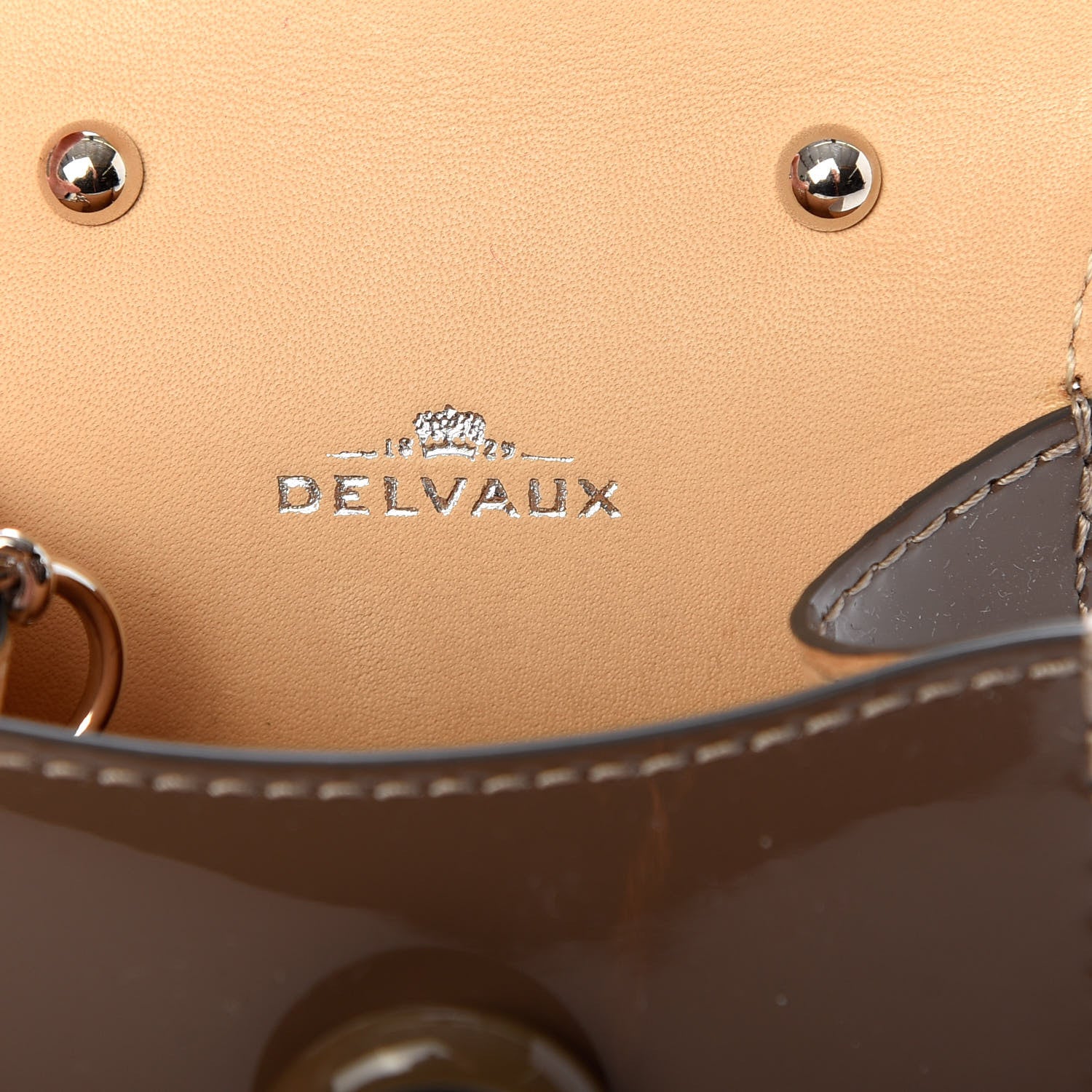 Delvaux Patent Calfskin Mini Brillant Bag Charm 7 of 7