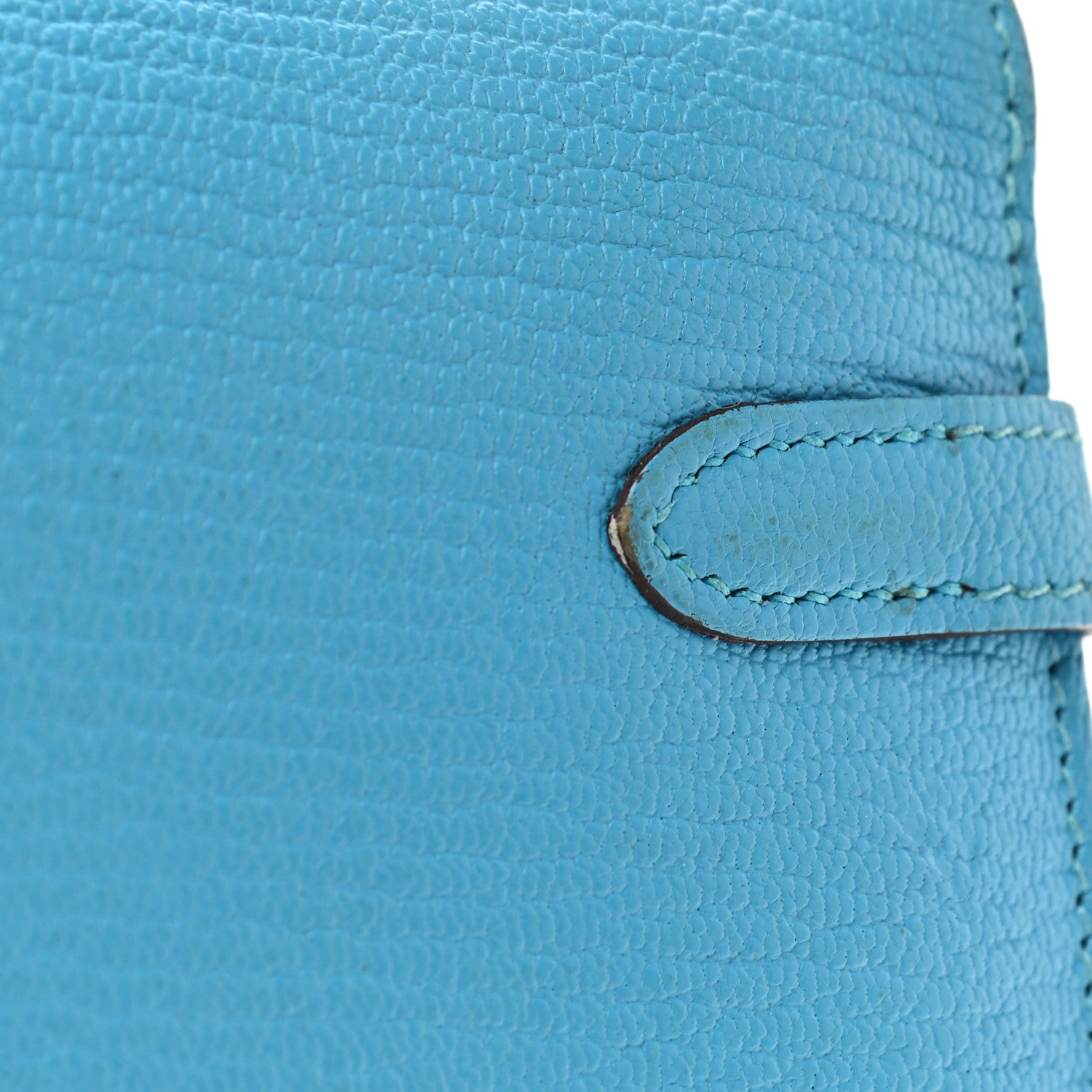 Hermes Chevre Mysore Kelly Longue Wallet Bleu Azteque 7 of 7