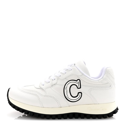 Christian Dior Calfskin C'est Dior Sneakers 37.5 White Black 1 of 10