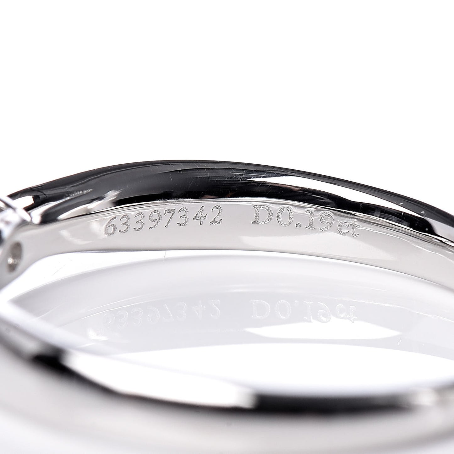 Platinum Diamond .19ct Harmony Solitaire Engagement Ring 48 4.5