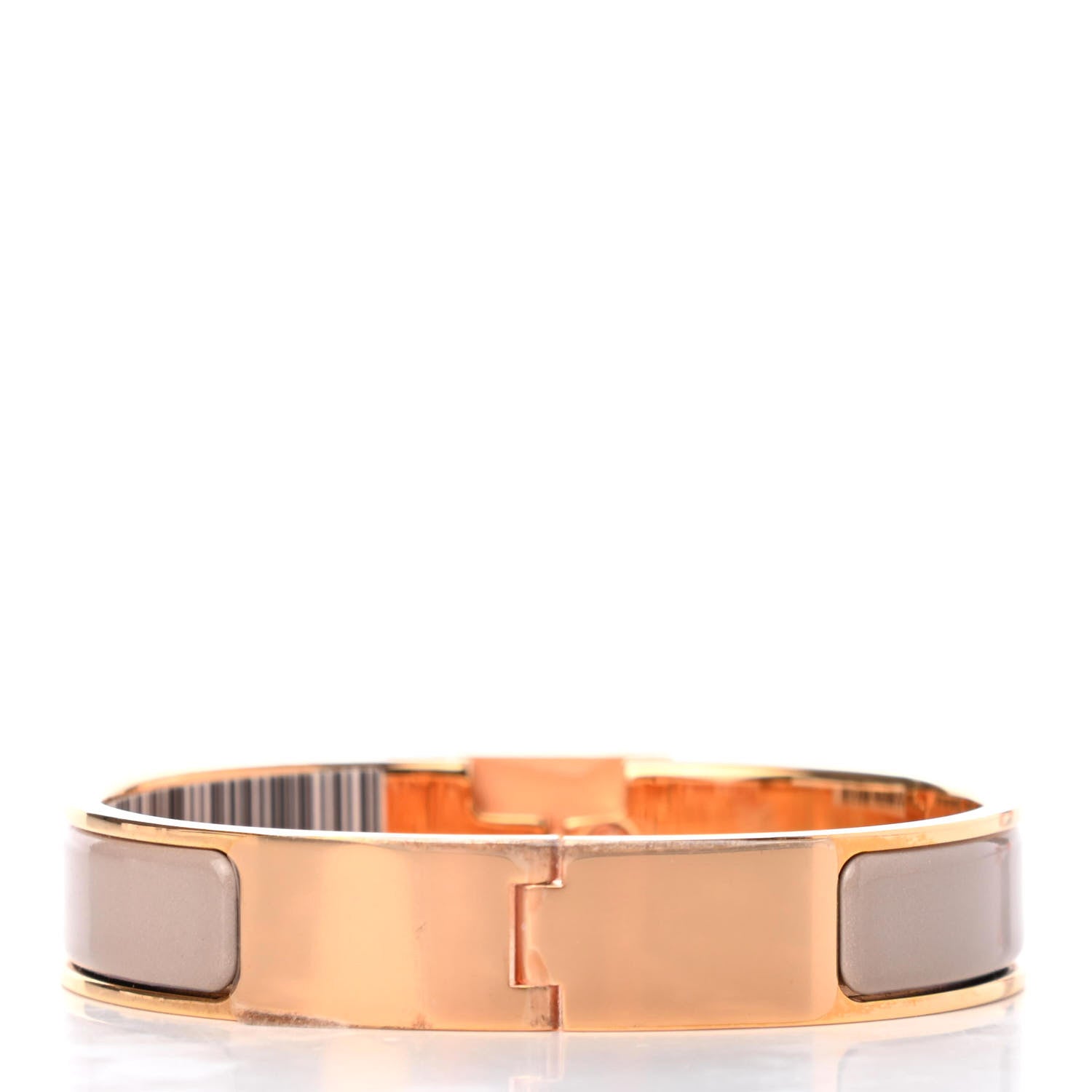 Hermes Enamel Narrow Clic Cadenas Bracelet PM Marron Glace 3 of 5