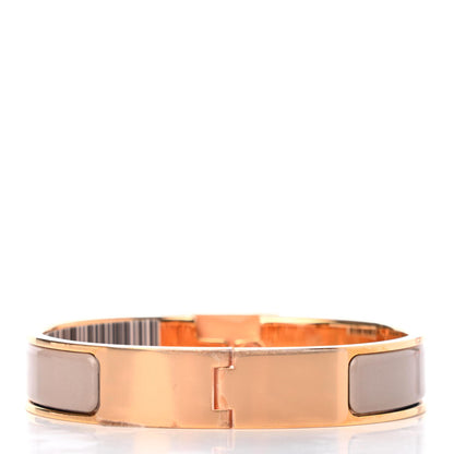Hermes Enamel Narrow Clic Cadenas Bracelet PM Marron Glace 3 of 5