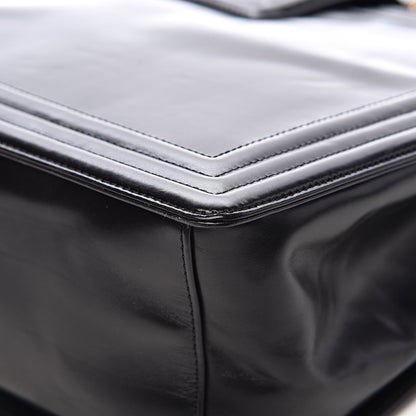 Chanel Glazed Calfskin Boy Tote Black 15 of 17
