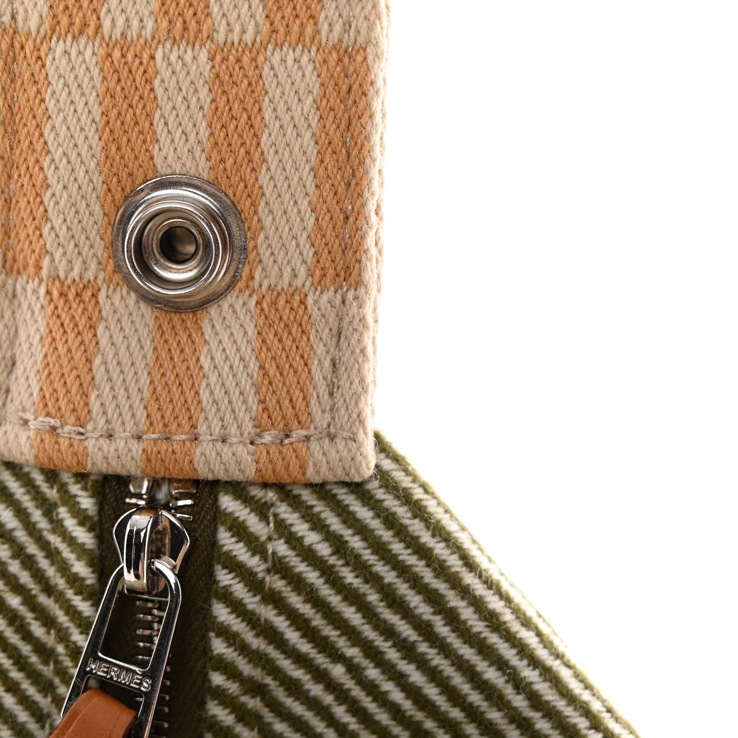 Wool Small Bride-A-Brac H Natte Pouch Vert Foret