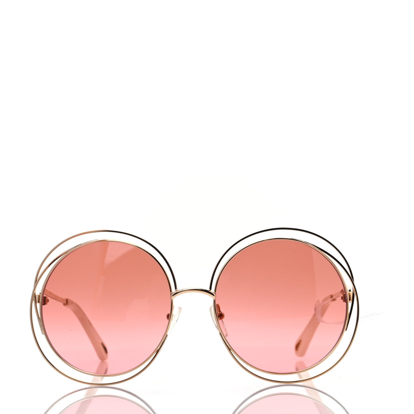 Metal Oversized Round Carlina Oversized Round Sunglasses CE114SD Gold