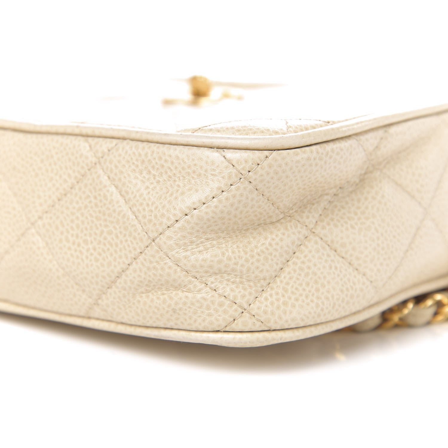 Chanel Caviar Quilted Camera Case Beige Clair 11 of 12