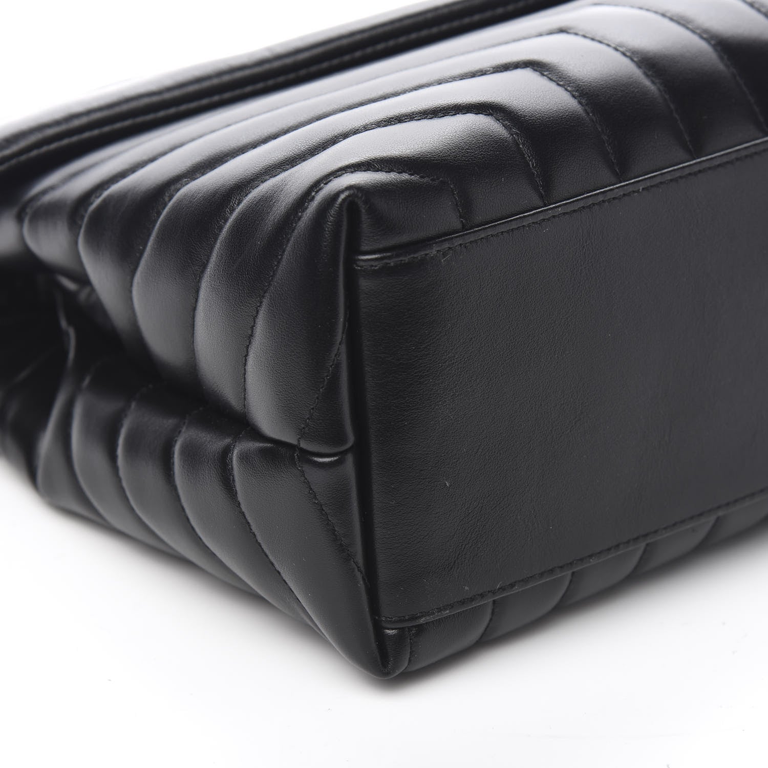 Saint Laurent Calfskin Y Quilted Monogram Medium Loulou Chain Satchel Black 7 of 9
