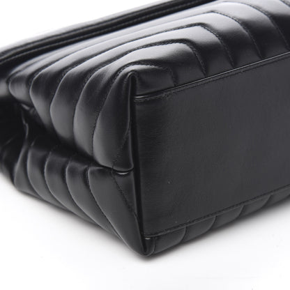 Saint Laurent Calfskin Y Quilted Monogram Medium Loulou Chain Satchel Black 7 of 9