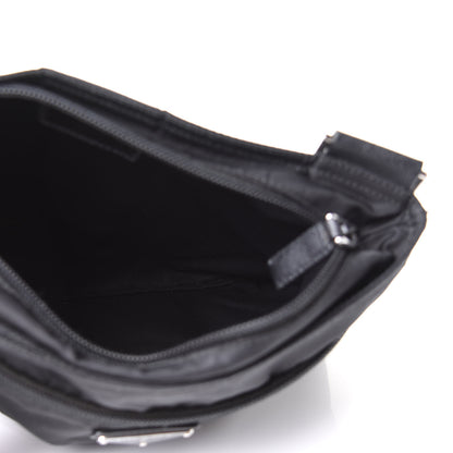 Prada Nylon Vela Flat Messenger Bag Black 5 of 11