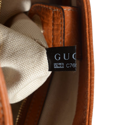 Gucci Pebbled Calfskin Medium Heritage Shoulder Bag Light Tobacco 17 of 18