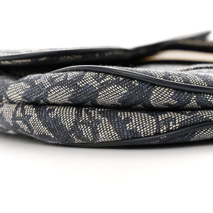 Christian Dior Monogram Saddle Bag Blue 9 of 17