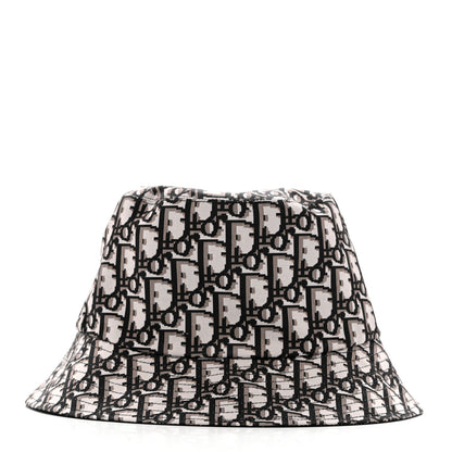 Christian Dior Oblique Reversible Teddy-D Brim Bucket Hat 58 Black 7 of 16
