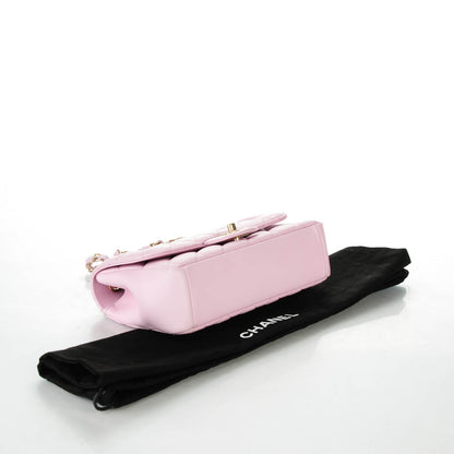 Chanel Lambskin Quilted Mini Mademoiselle Chic Flap Pink 4 of 8