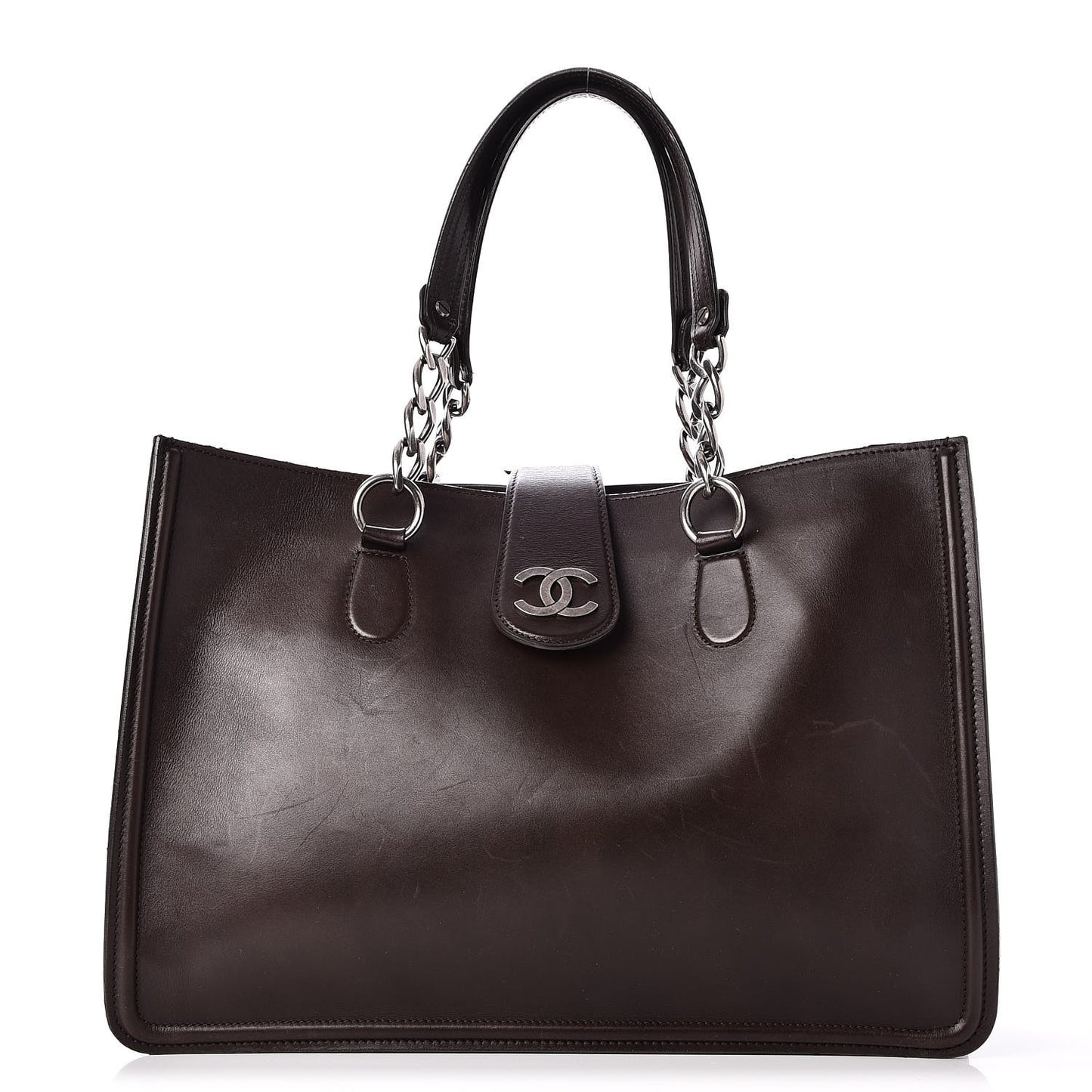 Smooth Calfskin Country Ride Tote Brown