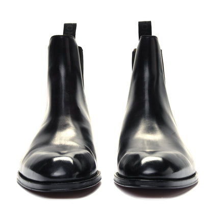 Louis Vuitton Hand Waxed Calfskin Mens LV Vendome Chelsea Boots 10 Black 2 of 7