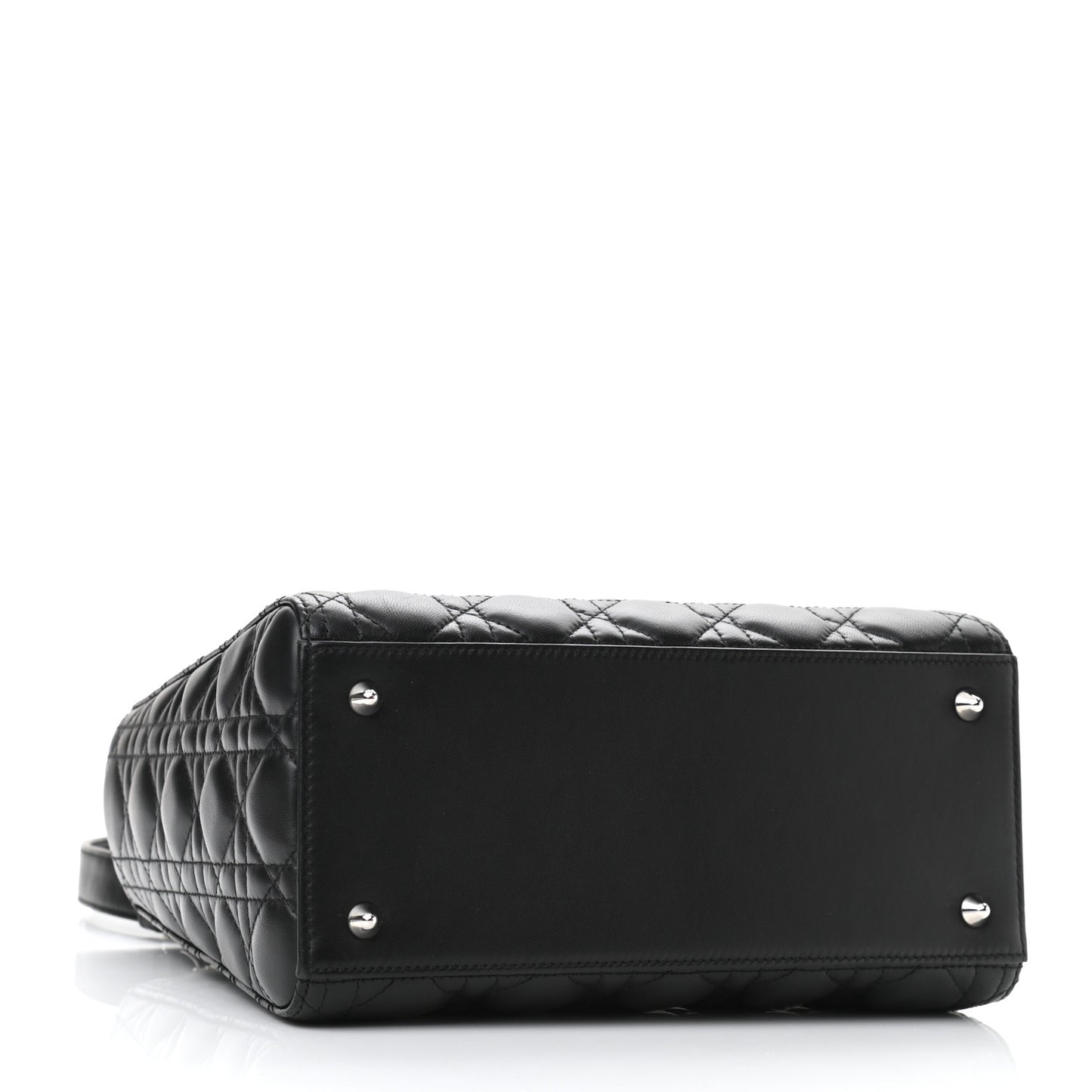 Lambskin Cannage Medium Lady Dior Black
