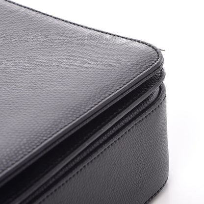 Saint Laurent Textured Calfskin Medium Classic Monogram Universite Bag Black 9 of 9