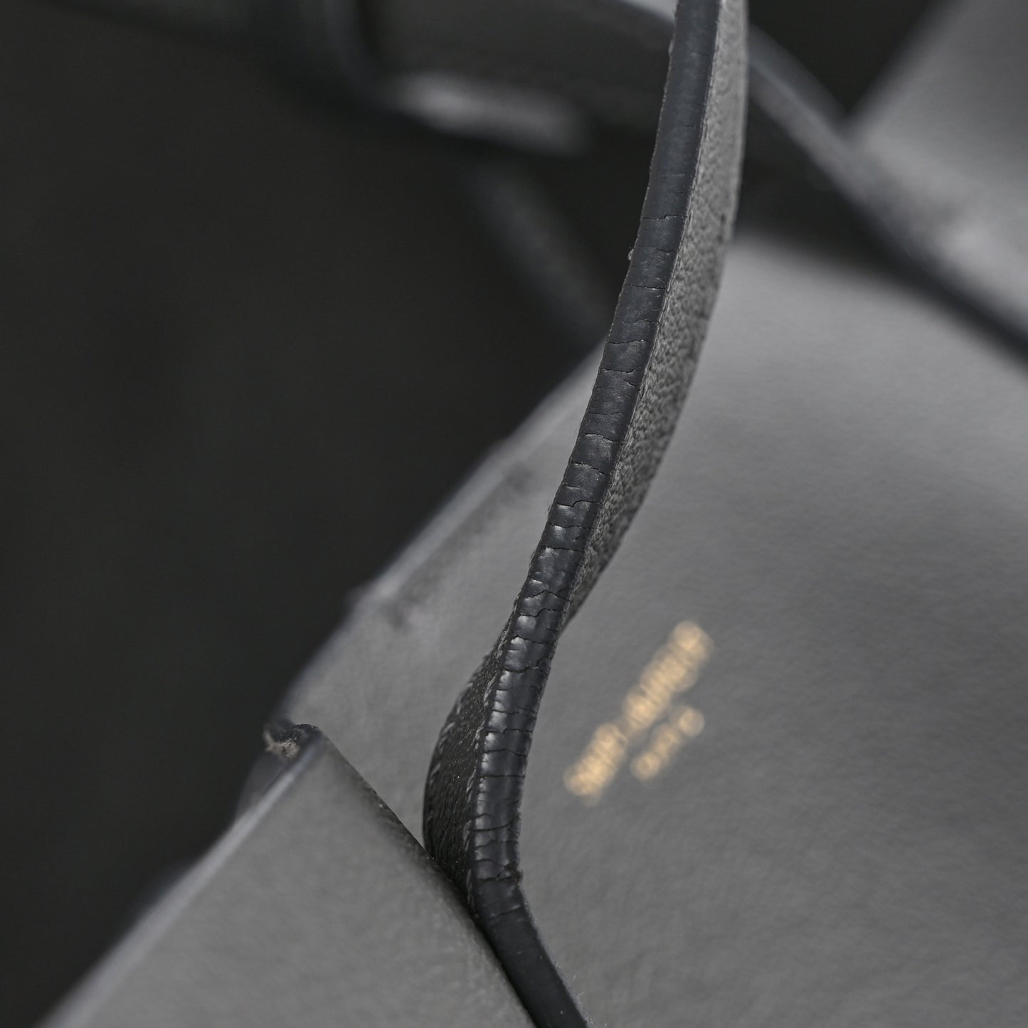 Calfskin Large Shopping Tote Asphalt