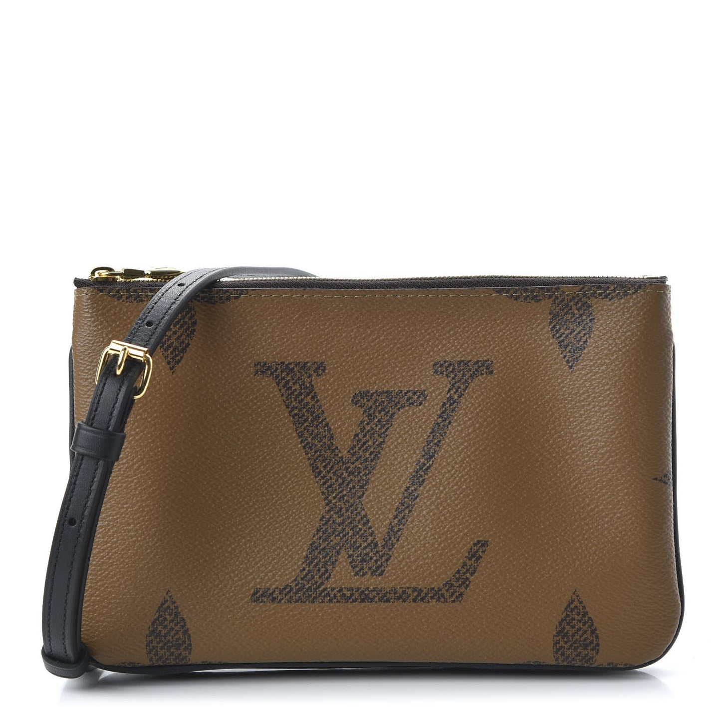 Reverse Monogram Giant Double Zip Pochette