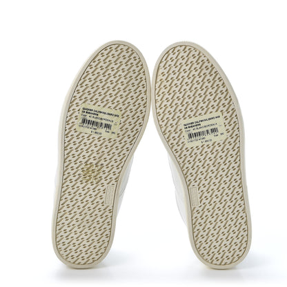 Hermes Calfskin Lizard Womens Quicker Sneakers 36 White Bordeaux 7 of 9